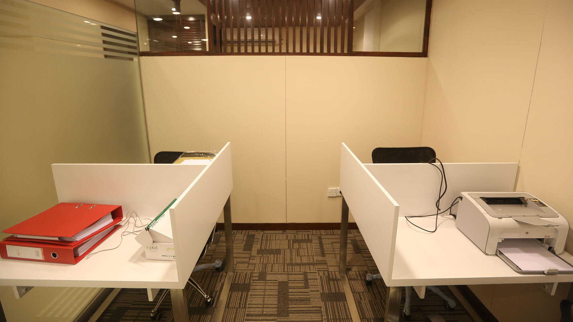 Our client glass partition work