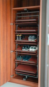 Custom Aluminum-iron drawer shoe rack