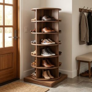 Custom rotating shoes rack wardrobe